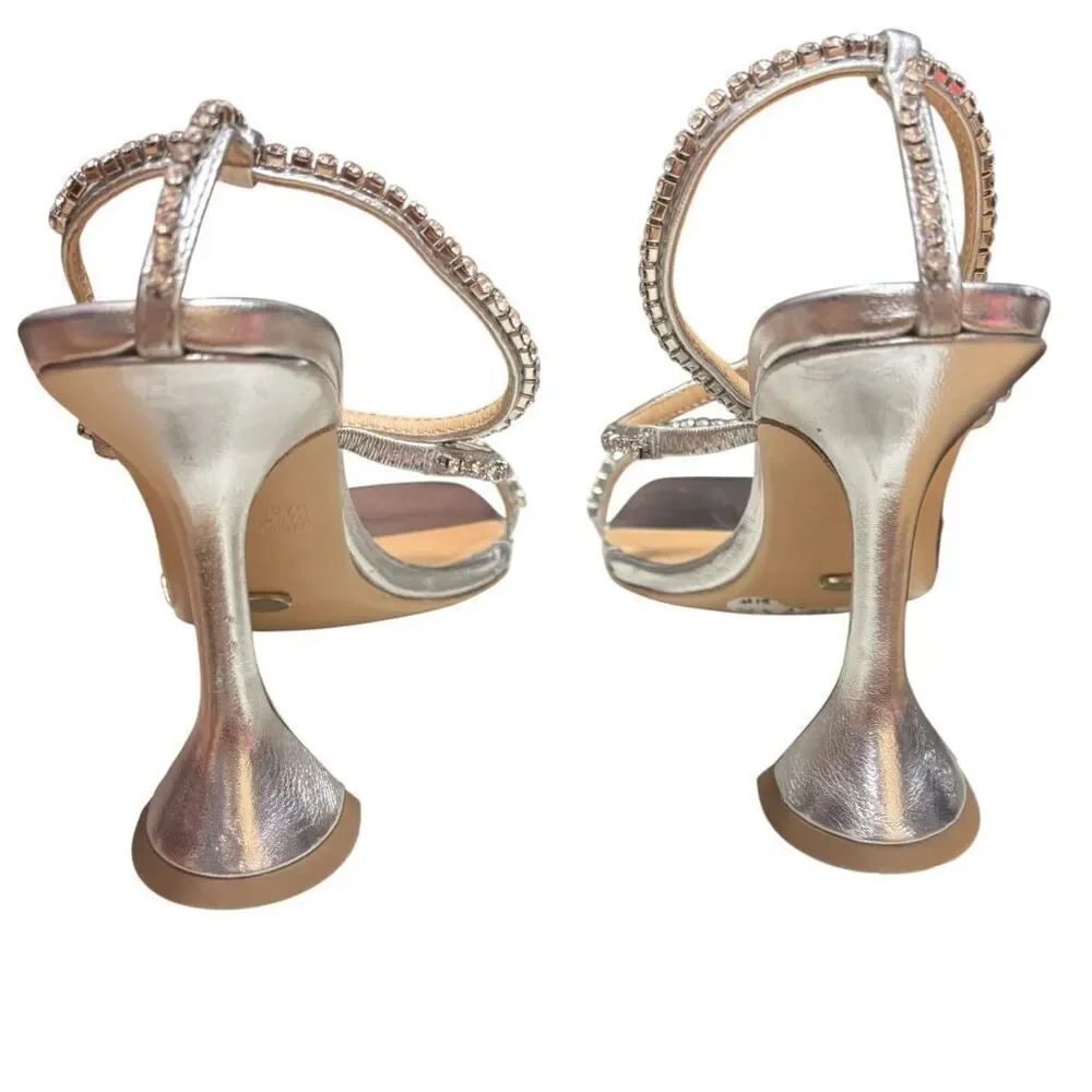 Tony Bianco Shy Heels with Rhinestone Encrusted Straps NWB Size 6